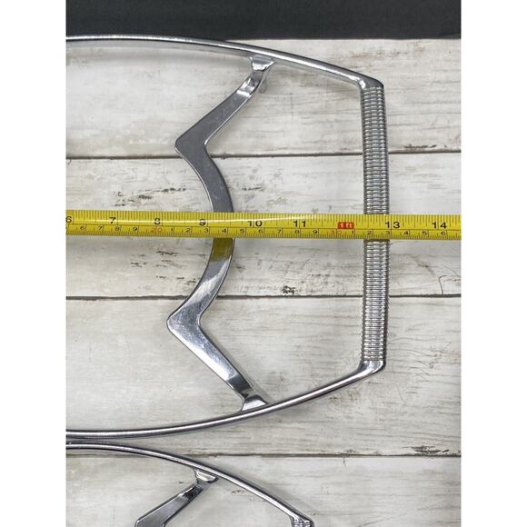 Vintage Corning Ware Pyrex Saucepan Casserole Cradle Trivets 13 & 10" SET OF 2 - Picture 5 of 11